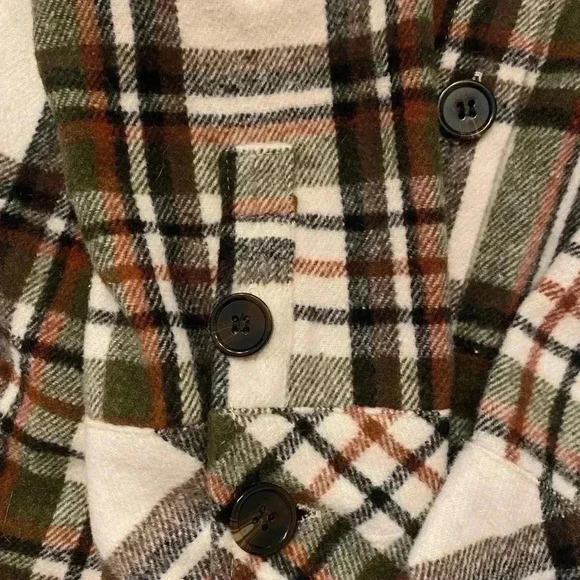 Blu Pepper Plaid Flannel Shacket Shirt/Jacket Women’s Small - Picture 8 of 11